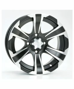 ITP SS312 - 14x6 4/110 4+2 Front Wheel Machined/Black