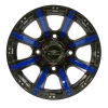 Falcon Ridge Color Accent Kit - Blue, Raptor CI-8S, 14 Inch Wheel, 4/137