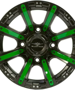 Falcon Ridge Color Accent Kit - Green, Raptor CI-8S, 14 Inch Wheel, 4/137