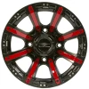 Falcon Ridge Color Accent Kit - Red, Raptor CI-8S, 15 Inch Wheel, 4/137