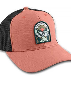 Coral Hat With Adventure Woven Patch