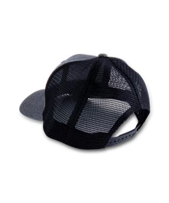 Charcoal/Black Hat With Leather Patch