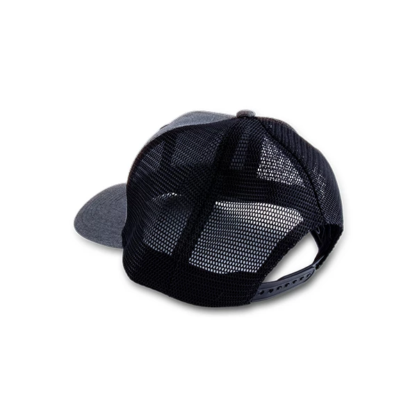 Charcoal/Black Hat With Leather Patch 1 Charcoal/Black Hat With Leather Patch