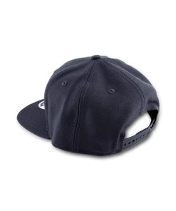 Flat Bill Graphite Hat With Leather Patch