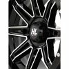 14x7 4/156 4+3 (+10mm) High Lifter HL22 Wheel - Gloss Blk-Mach