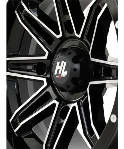 14x7 4/156 4+3 (+10mm) High Lifter HL22 Wheel - Gloss Blk-Mach