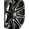 12x7 4/110 2+5 (-47mm) High Lifter HL3 Wheel - Gloss Blk-Mach
