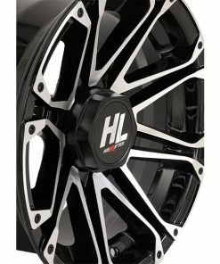 12x7 4/110 2+5 (-47mm) High Lifter HL3 Wheel - Gloss Blk-Mach