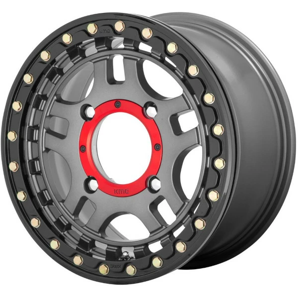 KS240 Recon Beadlock 14x7 4/156 Gun Metal - Gloss Black Ring +38 Wheel 3 KS240 Recon Beadlock 14x7 4/156 Gun Metal - Gloss Black Ring +38 Wheel - Image 3