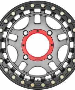 KS240 Recon Beadlock 14x7 4/156 Gun Metal - Gloss Black Ring +38 Wheel 9 KS240 Recon Beadlock 14x7 4/156 Gun Metal - Gloss Black Ring +38 Wheel -Seizmik Sales KMC KS24047044438 6 L