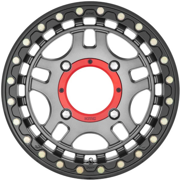 KS240 Recon Beadlock 14x7 4/156 Gun Metal - Gloss Black Ring +38 Wheel 5 KS240 Recon Beadlock 14x7 4/156 Gun Metal - Gloss Black Ring +38 Wheel - Image 5