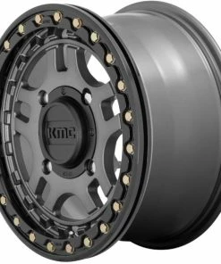 KS240 Recon Beadlock 14x7 4/137 Gun Metal - Gloss Black Ring +38 Wheel