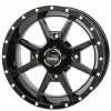 14x7 4/110 5+2 Frontline 556 Black Wheel