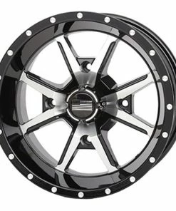 14x7 4/156 4+3 Frontline 556 Black & Machined Wheel