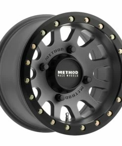 14x7, 4/137, MR401 Beadlock, 4+3, Titanium With Matte Black Ring